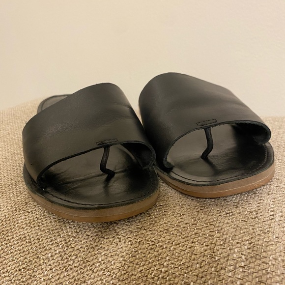 MADEWELL The Boardwalk Post Slide Sandal in Leather - Picture 11 of 13